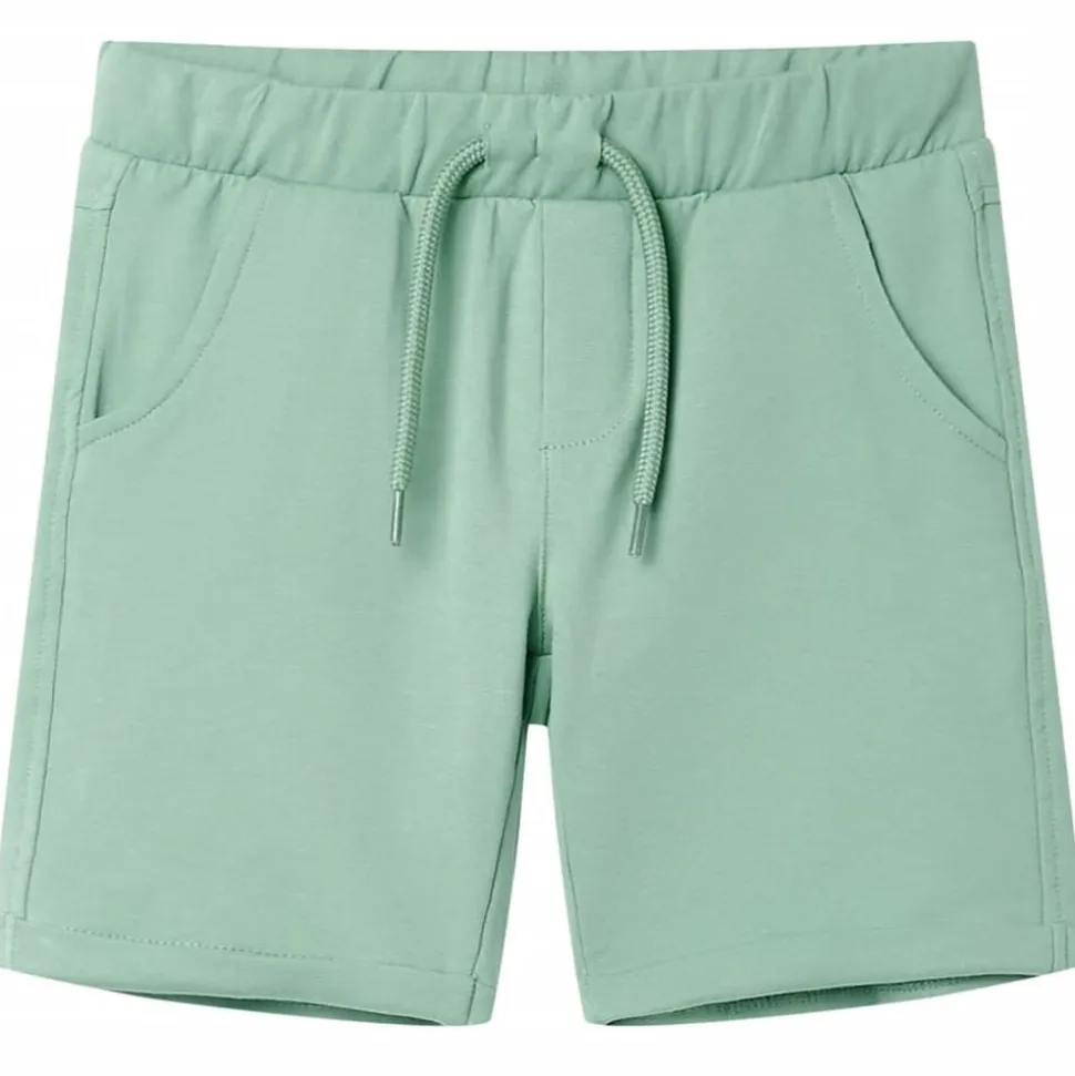 Barnshorts med snöre blandad ljus khaki 92