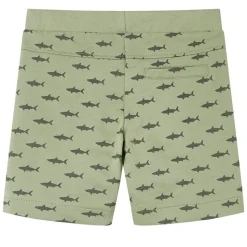 Barnshorts med snöre blandad ljus khaki 116