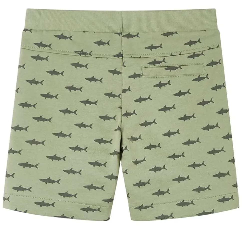 Barnshorts med snöre blandad ljus khaki 116