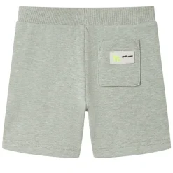 Barnshorts med snöre blandad ljus khaki melange 92