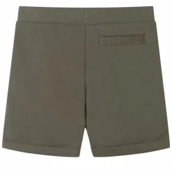 Barnshorts med snöre mörk khaki 116