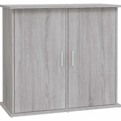 vidaXL Akvariebänk grå sonoma 81x36x73 cm konstruerat trä