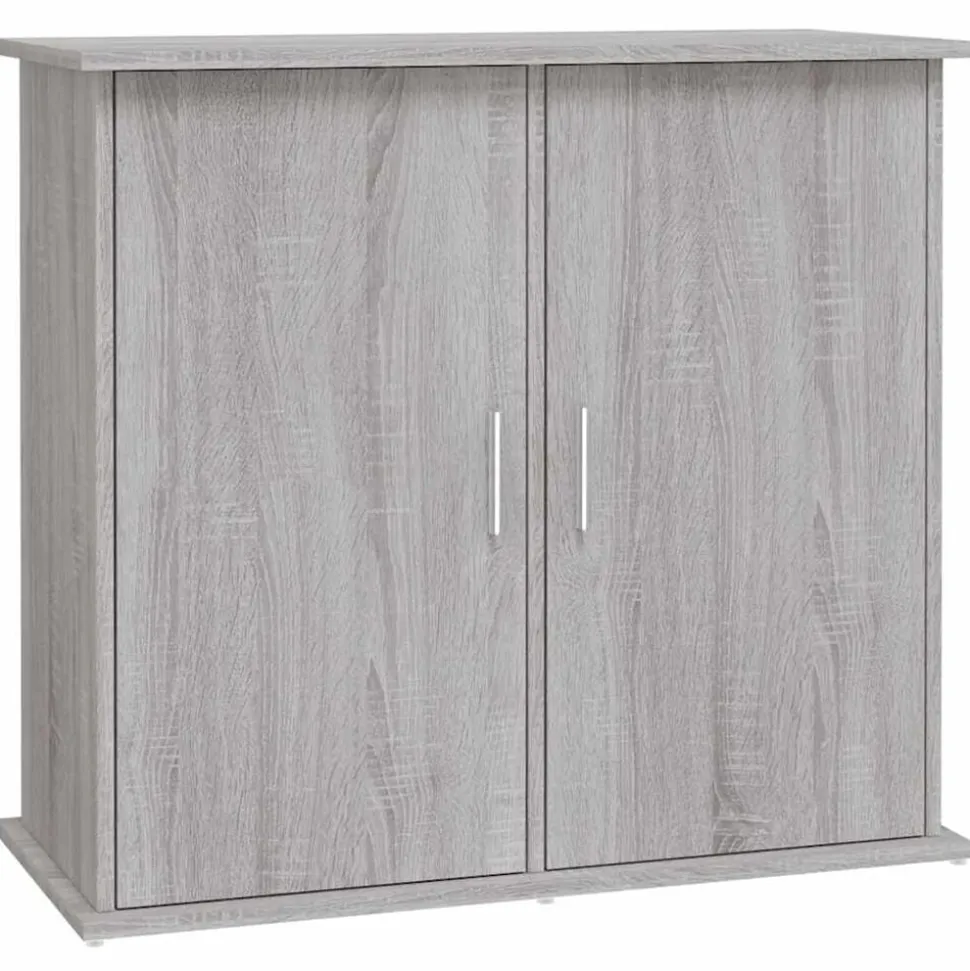 vidaXL Akvariebänk grå sonoma 81x36x73 cm konstruerat trä