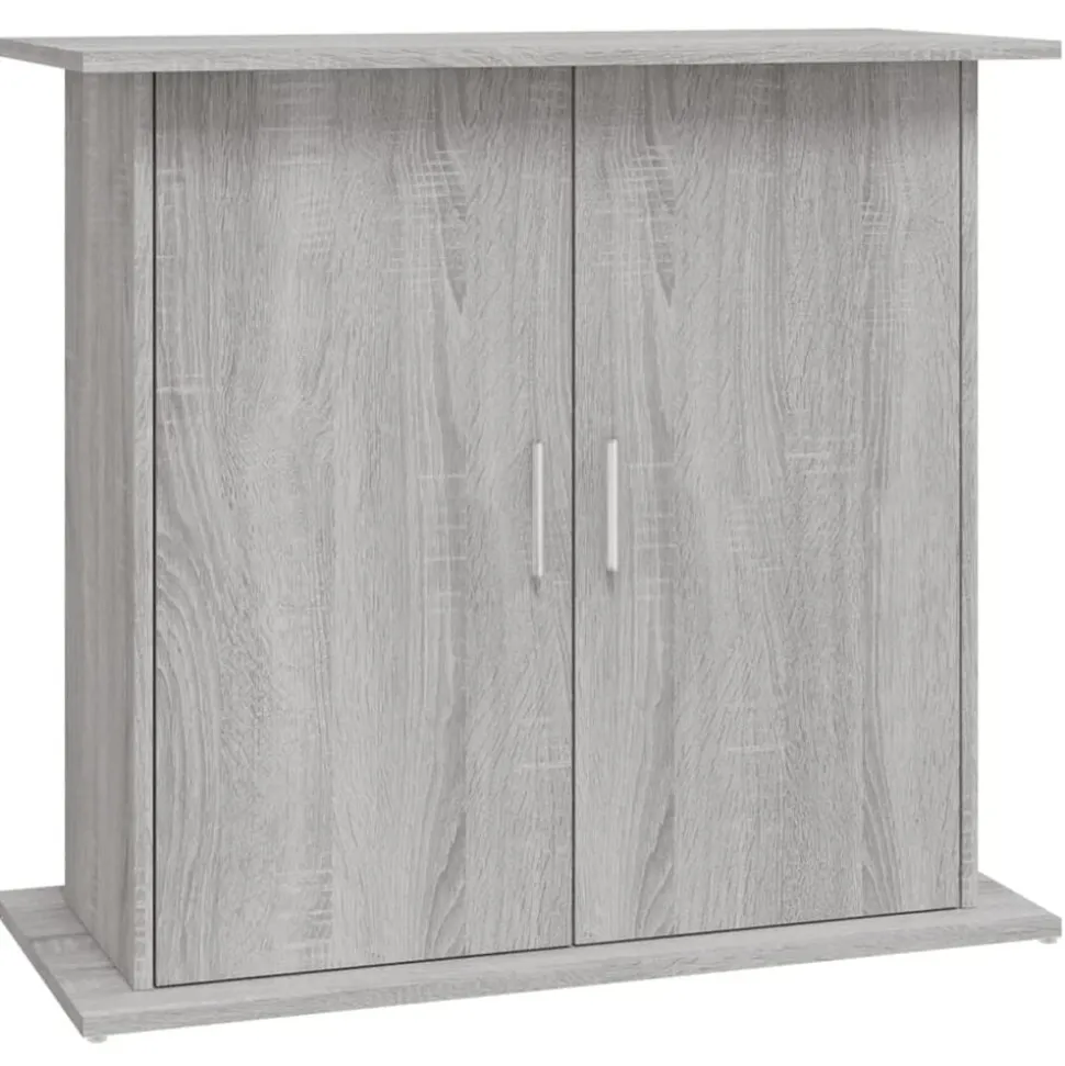 vidaXL Akvariebänk grå sonoma 81x36x73 cm konstruerat trä