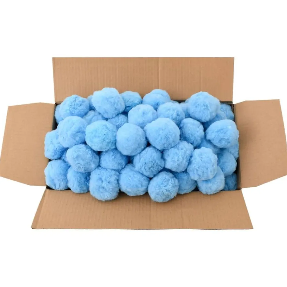 vidaXL Antibakteriella filterbollar blå 1400 g polyeten