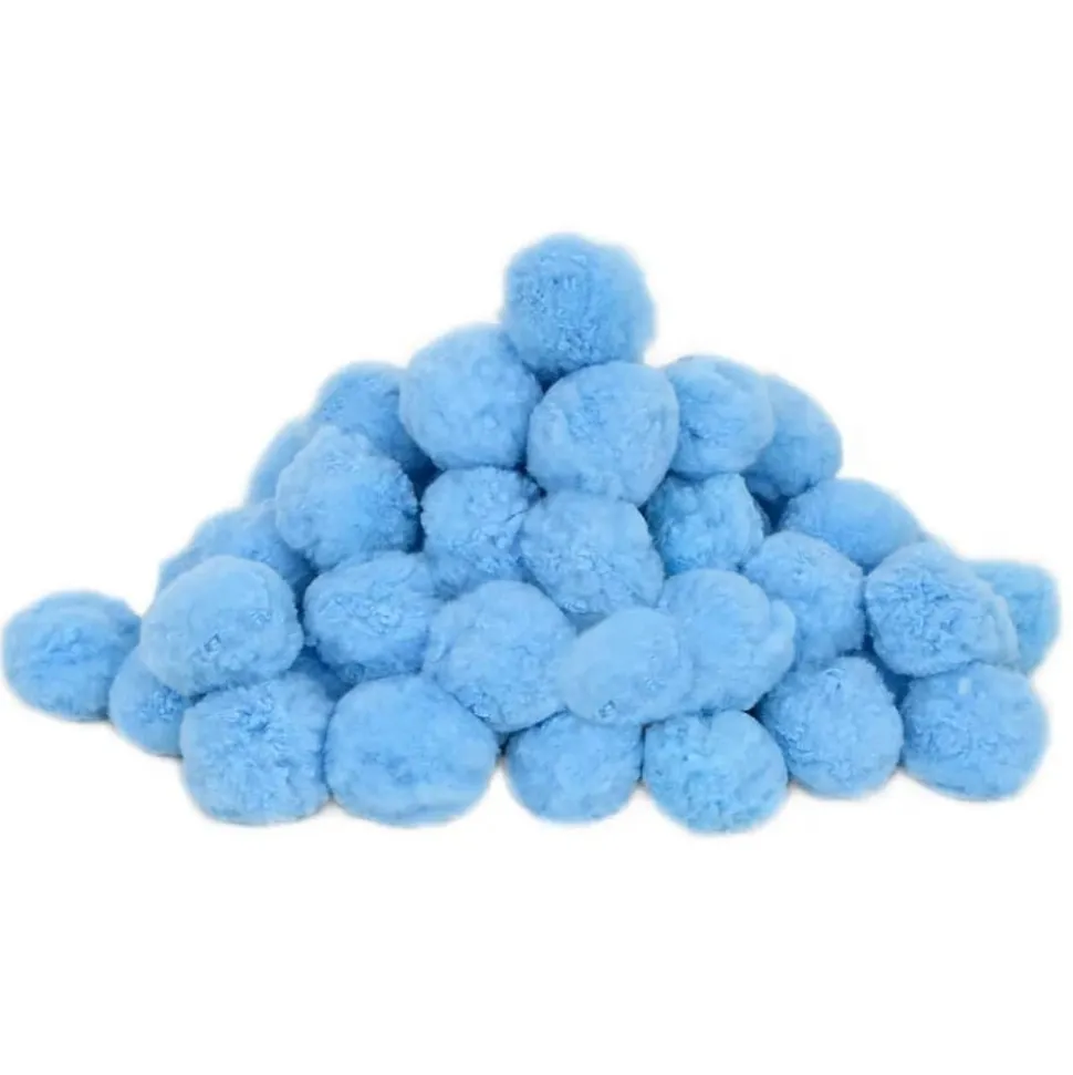 vidaXL Antibakteriella filterbollar blå 700 g polyeten