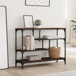vidaXL Avlastningsbord brun ek 100x30x75 cm konstruerat trä