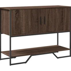 vidaXL Avlastningsbord brun ek 100x35x74,5 cm konstruerat trä