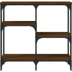 vidaXL Avlastningsbord brun ek 80x29x75 cm konstruerat trä