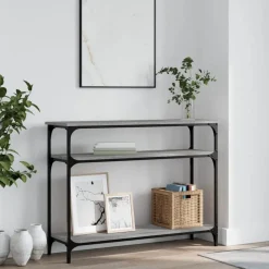 vidaXL Avlastningsbord grå sonoma 100x29x75 cm konstruerat trä