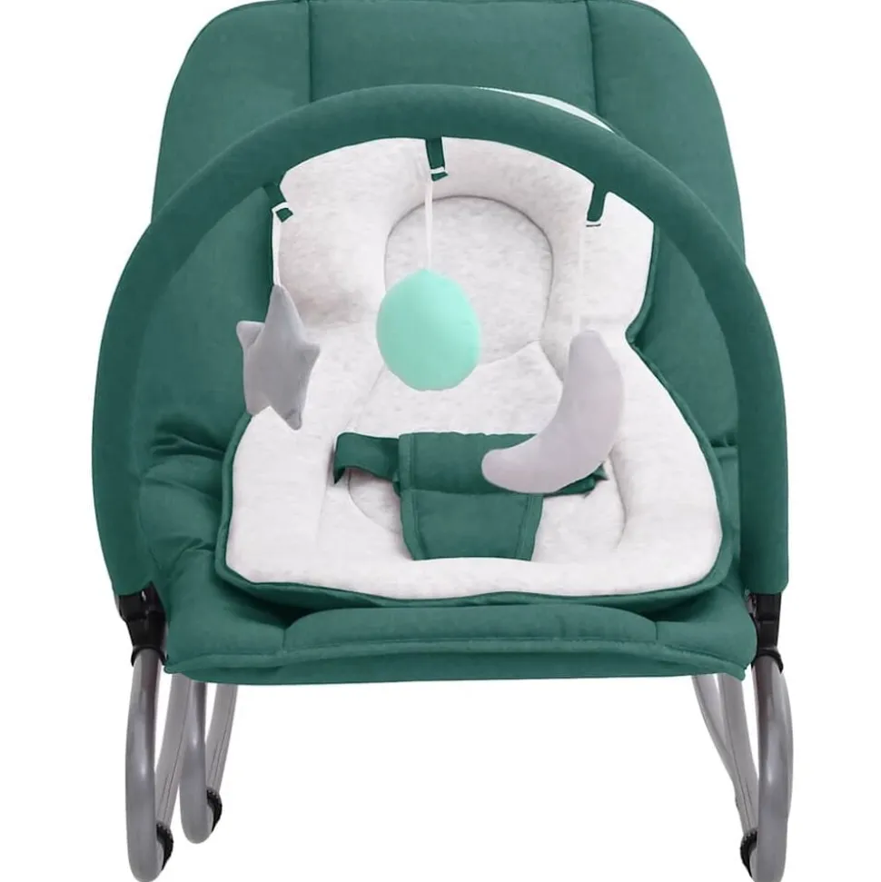 vidaXL Babysitter grön stål