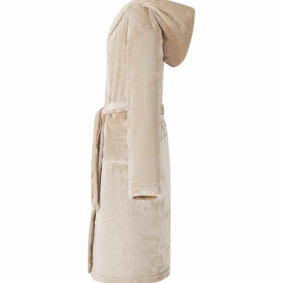 vidaXL Badräkt Hoodie Beige s Flanell