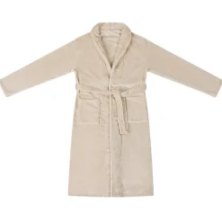 vidaXL Badrock Utan Huva Beige s Flanell