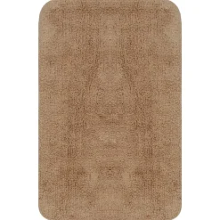 vidaXL Badrumsmattor 3 st tyg beige
