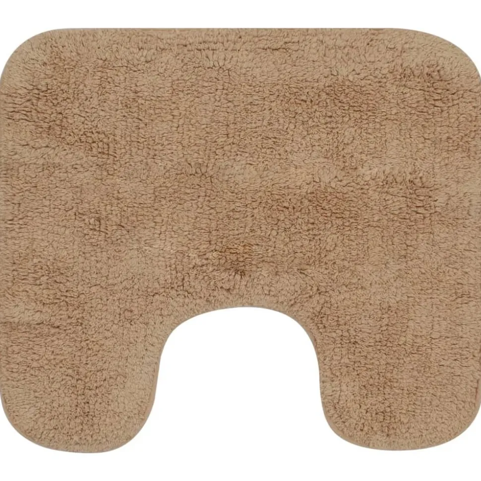 vidaXL Badrumsmattor 3 st tyg beige