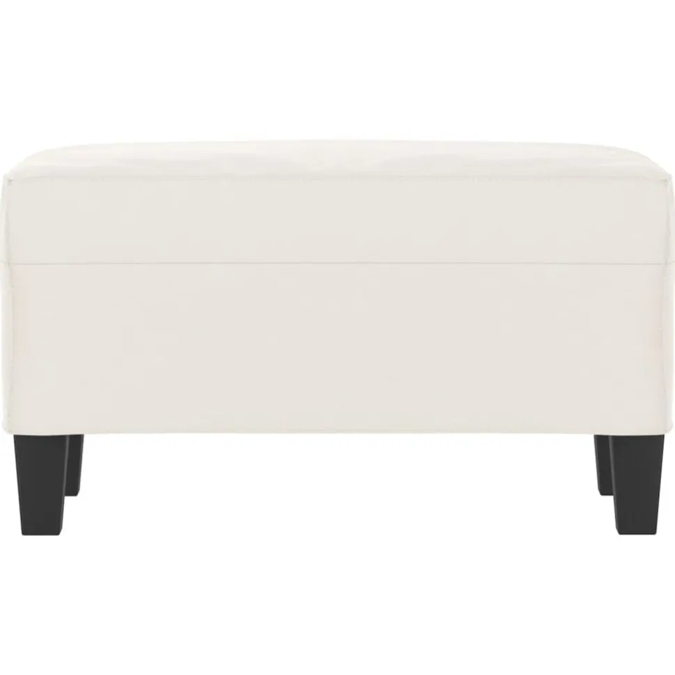 vidaXL Bänk Beige 70x35x41 cm mikrofibertyg