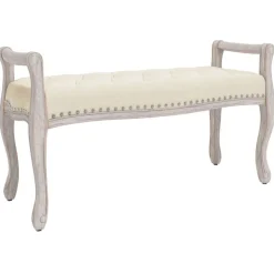vidaXL Bänk 110x45x60 cm linne