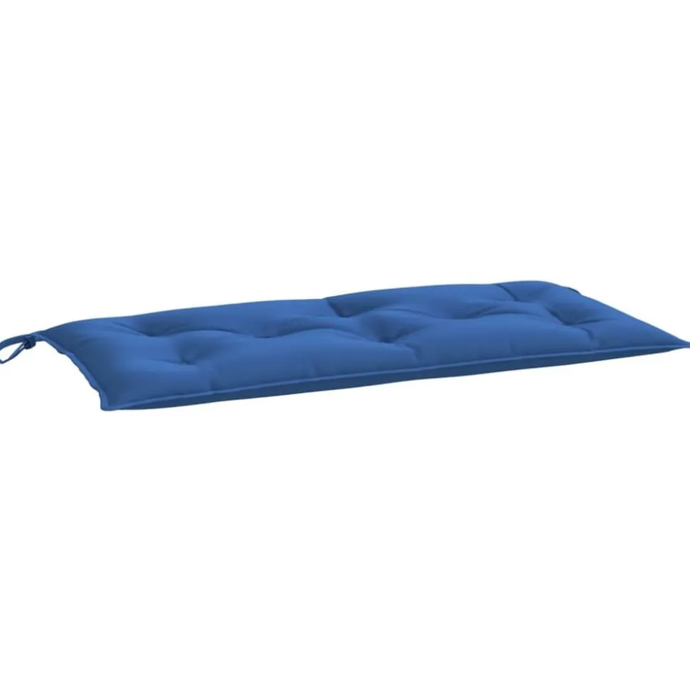 vidaXL Bänkdyna för trädgården blå 110x50x7 cm oxfordtyg