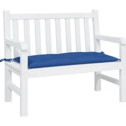 vidaXL Bänkdyna för trädgården blå 110x50x7 cm oxfordtyg