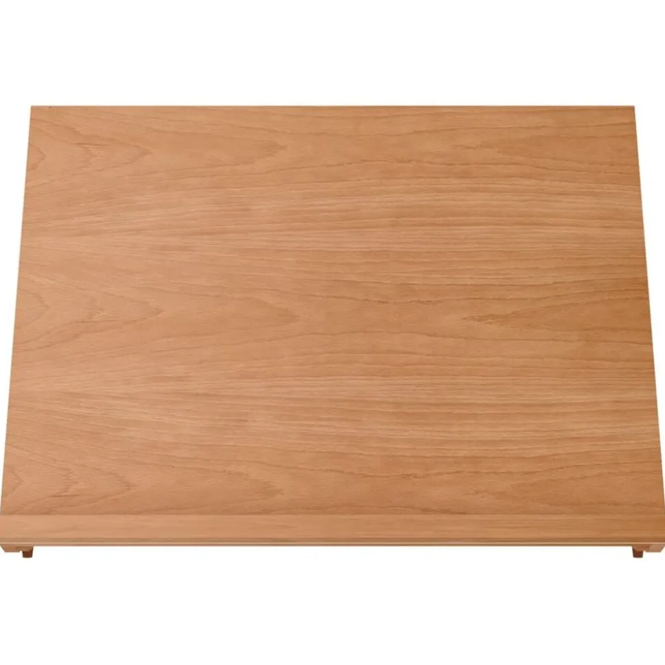 vidaXL Bordstaffli 65x48x7 cm massivt bokträ