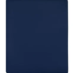 vidaXL Dra-på-lakan jersey marinblå 90x200 cm bomull