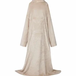 vidaXL Filt-hoodie Beige F Flanell