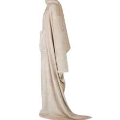 vidaXL Filt-hoodie Beige F Flanell