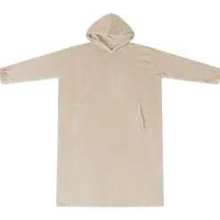 vidaXL Filt-hoodie Beige s Flanell