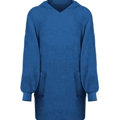 vidaXL Filt-hoodie KINN Marinblå L Bomull