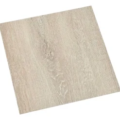 vidaXL Golvplankor 55 pcs Beige 5,11 m² PVC