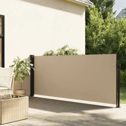 vidaXL Indragbar sidomarkis beige 100x300 cm