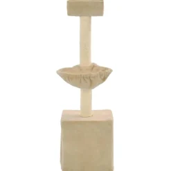 vidaXL Katträd med klöspelare och 105 cm beige