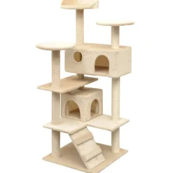 vidaXL Klösträd med sisalpelare 125 cm beige