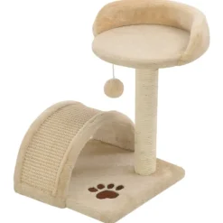 vidaXL Klösträd med sisalpelare 40 cm beige och brun