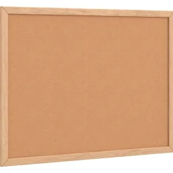 vidaXL Korkskiva med ram av massiv furu 40x30 cm