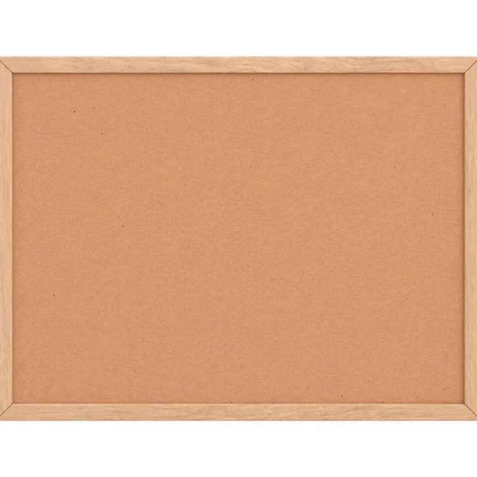 vidaXL Korkskiva med ram av massiv furu 40x30 cm