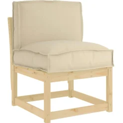 vidaXL Kudde Beige 50 x 40 x 12 cm Oxford Tyg