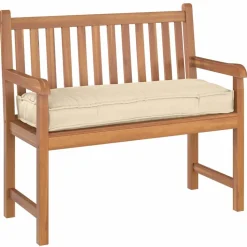 vidaXL Kudde Beige 110 x 40 x 8 cm Oxford Tyg
