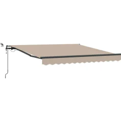 vidaXL Markis tyg med Beige 300 x 250 cm Polyester