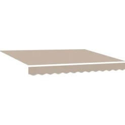 vidaXL Markisväv Beige 235 x 195 cm Polyester