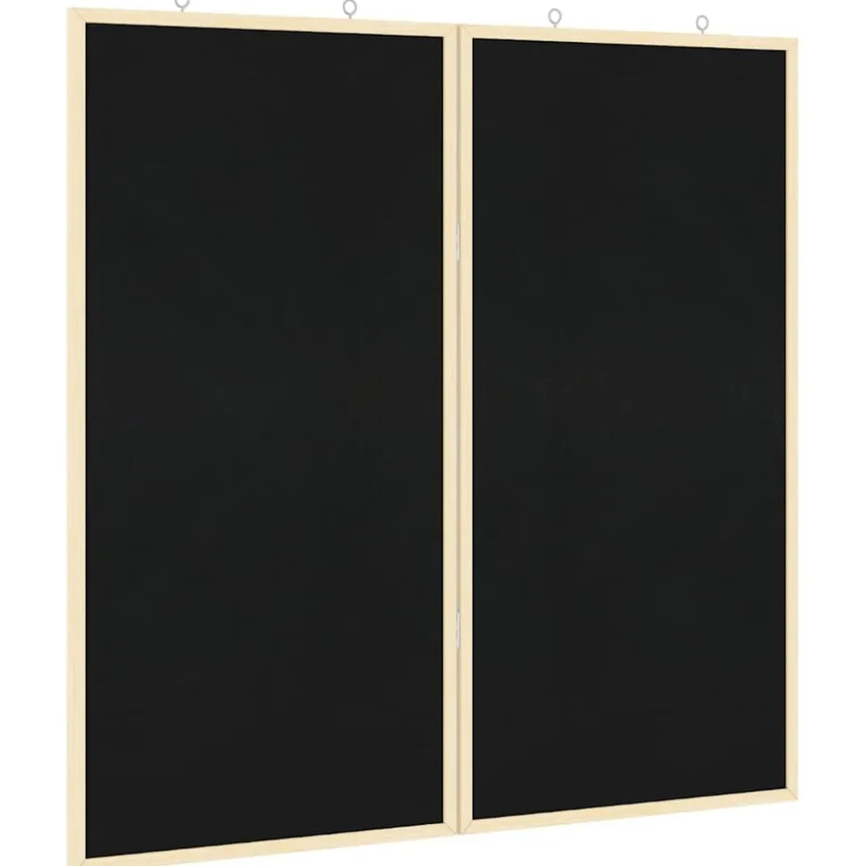 vidaXL Oannonserad tavla Svart 80 x 80 x 1.4 cm Massiv furu