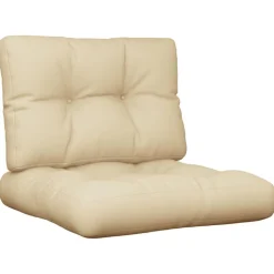 vidaXL Palldynor 2 st beige tyg