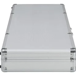 vidaXL Pistolväska silver 118x38x12 cm aluminium