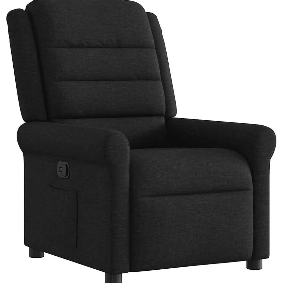 vidaXL Reclinerfåtölj svart tyg