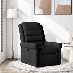vidaXL Reclinerfåtölj svart tyg