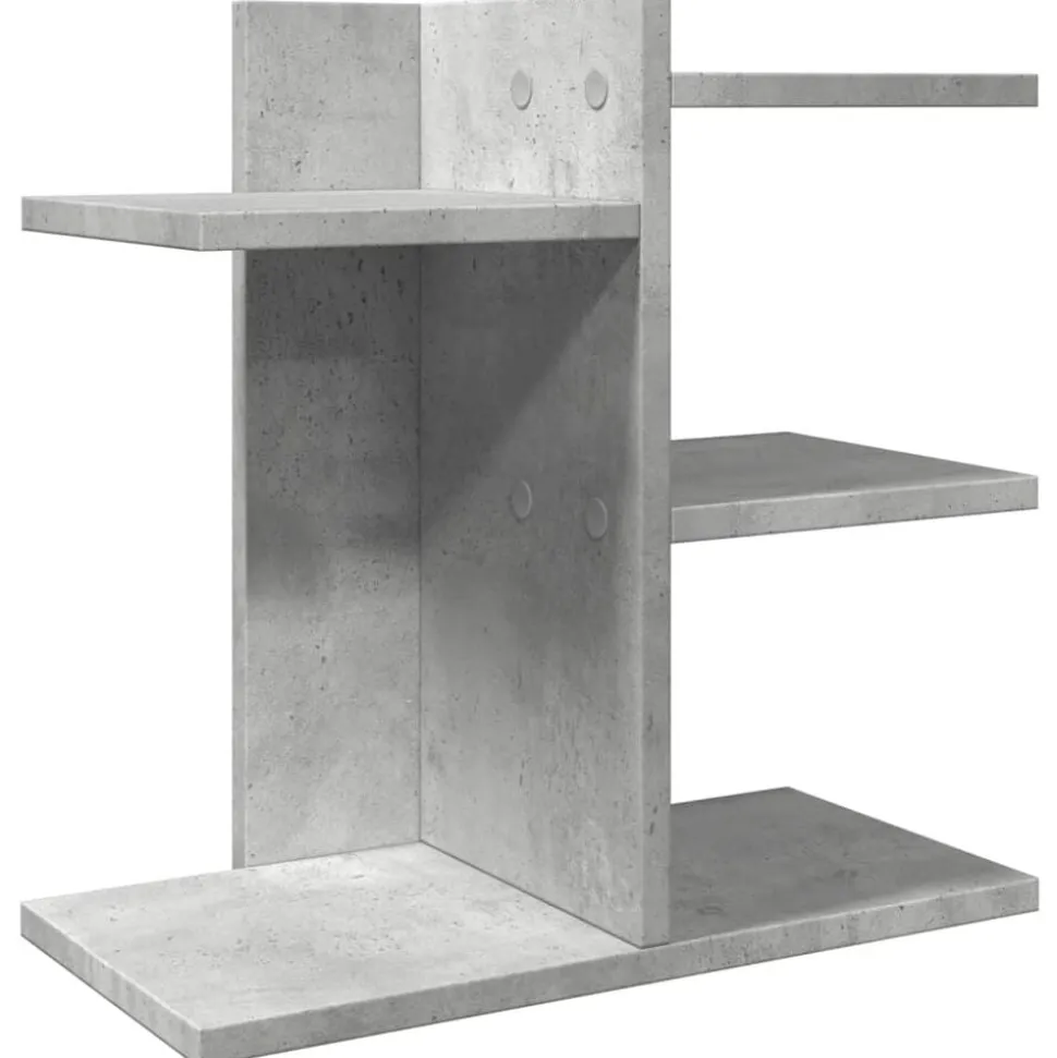 vidaXL Skrivbordshyllor betonggrå 42x21,5x42 cm konstruerat trä