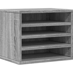 vidaXL Skrivbordshyllor grå sonoma 36x26x29,5 cm konstruerat trä