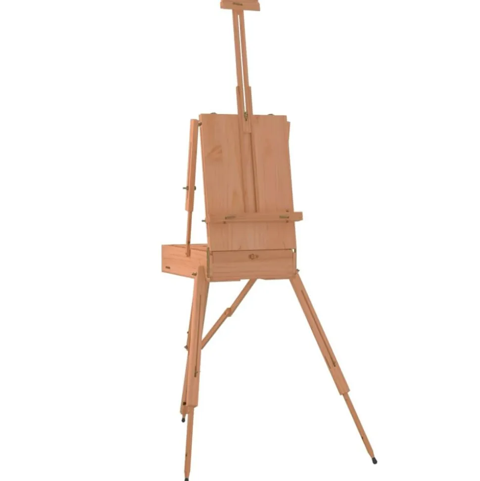 vidaXL Staffli 81x121x173 cm massivt bokträ