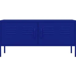 vidaXL Tv-bänk marinblå 105x35x50 cm stål