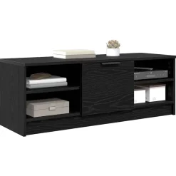 vidaXL TV-skåp Svart Ek 102 x 35 x 36,5 cm Konstruerat trä
